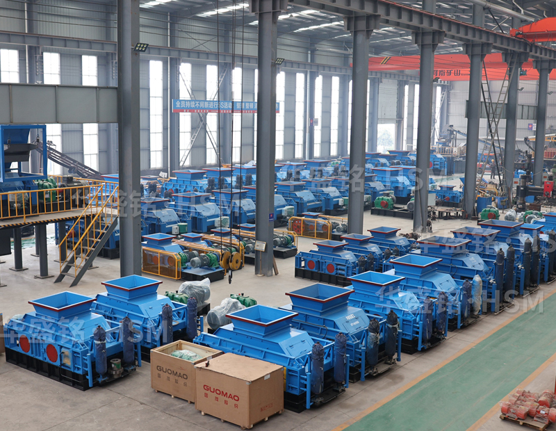 選擇良好高產(chǎn)對輥制砂機，鵝卵石破碎不成問題